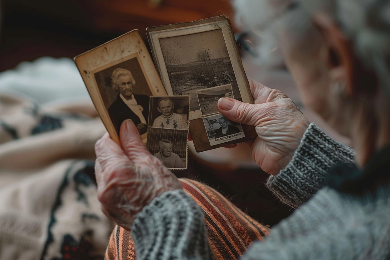 Personne racontant simplement son histoire depuis son téléphone